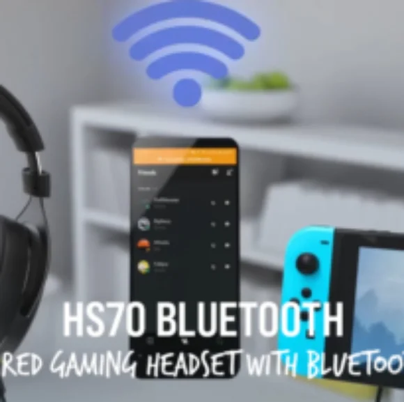New Corsair HS70 Bluetooth Gaming Headset Switch PlayStation PC Xbox Mobile